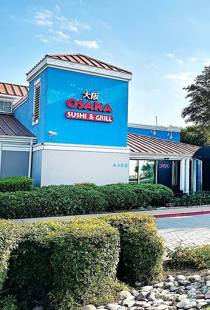 Osaka Sushi and Grill building on Belt Line Road